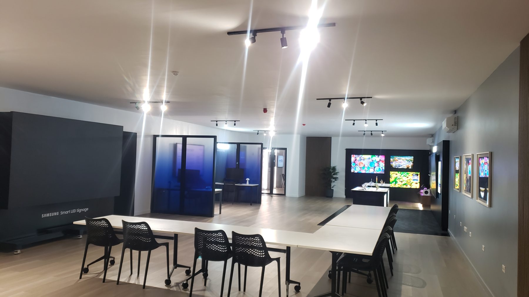 Smart LED signage display at the Innovation Hub